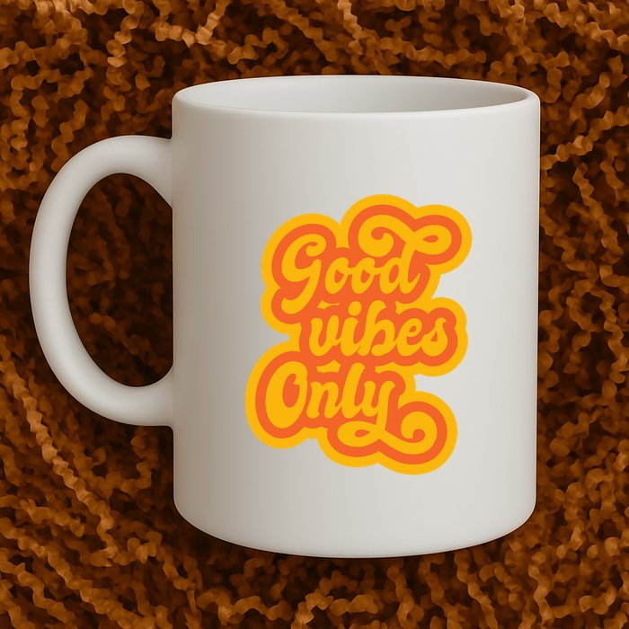 Good Vibes Only Vintage Mug