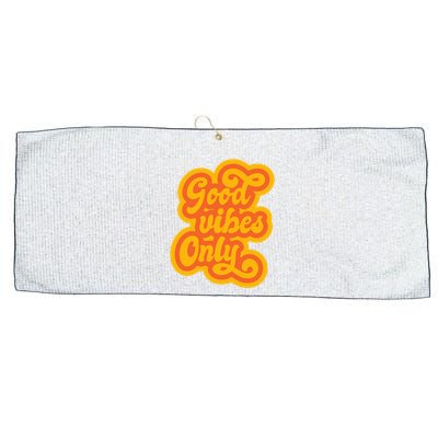 Good Vibes Only Vintage Large Microfiber Waffle Golf Towel