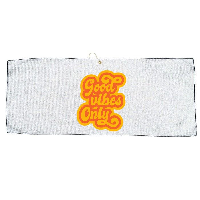 Good Vibes Only Vintage Large Microfiber Waffle Golf Towel