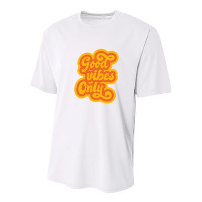 Good Vibes Only Vintage Youth Performance Sprint T-Shirt