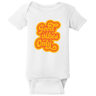 Good Vibes Only Vintage Baby Bodysuit