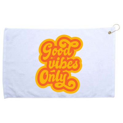 Good Vibes Only Vintage Grommeted Golf Towel