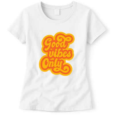 Good Vibes Only Vintage Womens T-Shirt