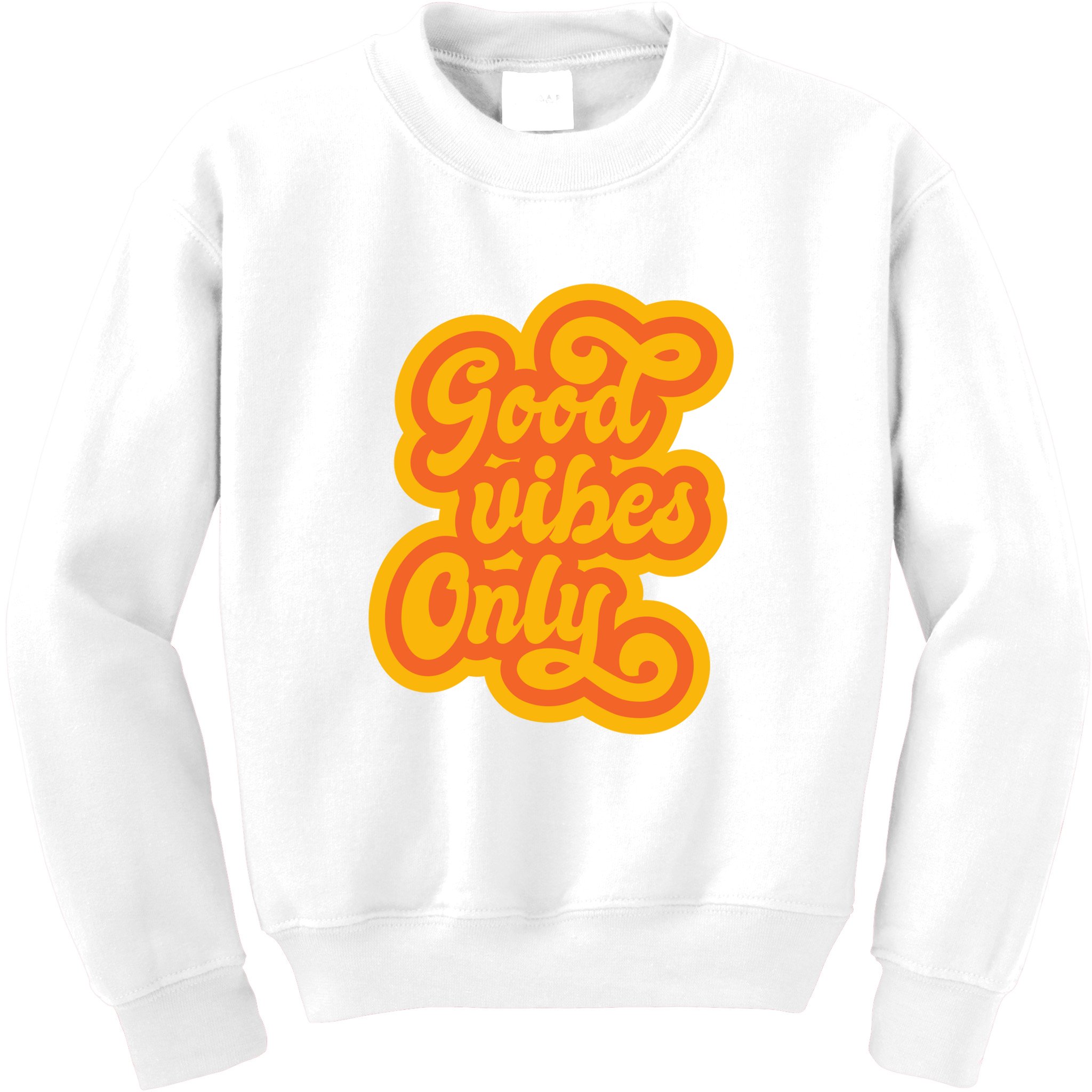 Good Vibes Only Vintage Kids Sweatshirt