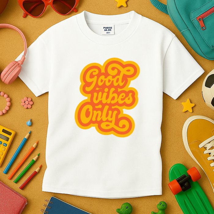 Good Vibes Only Vintage Kids T-Shirt