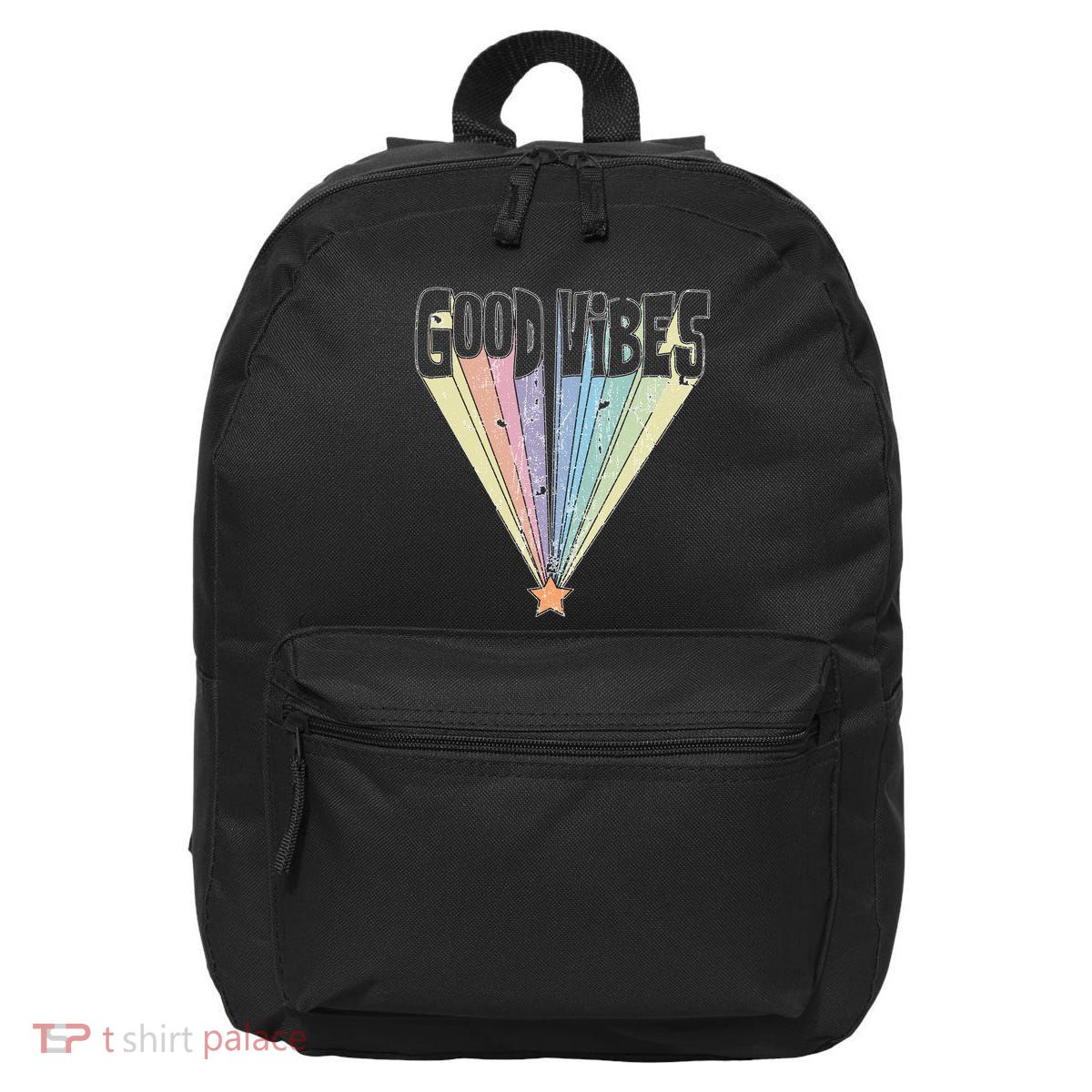 Good Vibes Retro Rainbow 16 in Basic Backpack