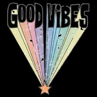 Good Vibes Retro Rainbow Visor