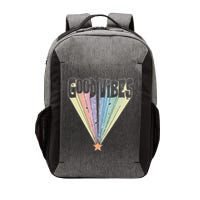 Good Vibes Retro Rainbow Vector Backpack