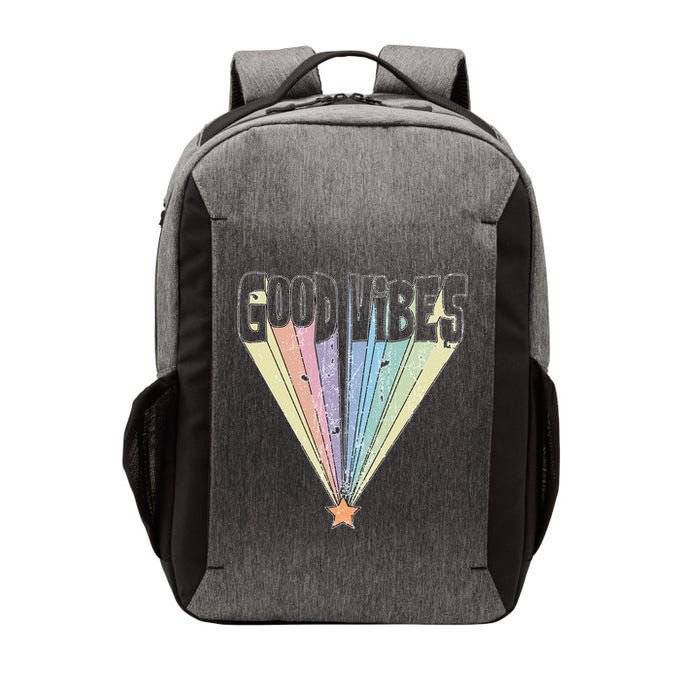 Good Vibes Retro Rainbow Vector Backpack