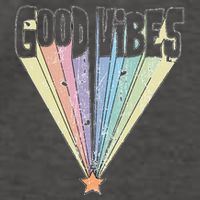 Good Vibes Retro Rainbow Vector Backpack