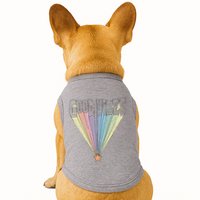 Good Vibes Retro Rainbow Doggie Tank