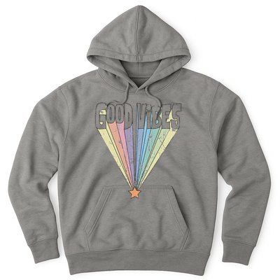 Good Vibes Retro Rainbow Hoodie