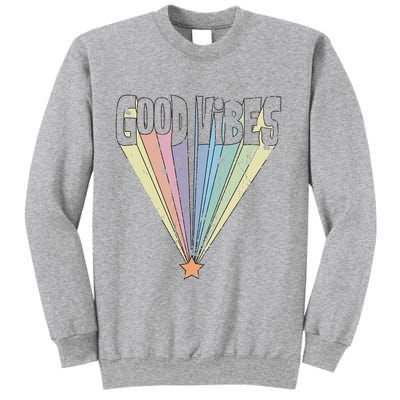 Good Vibes Retro Rainbow Sweatshirt