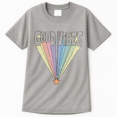Good Vibes Retro Rainbow Tall T-Shirt