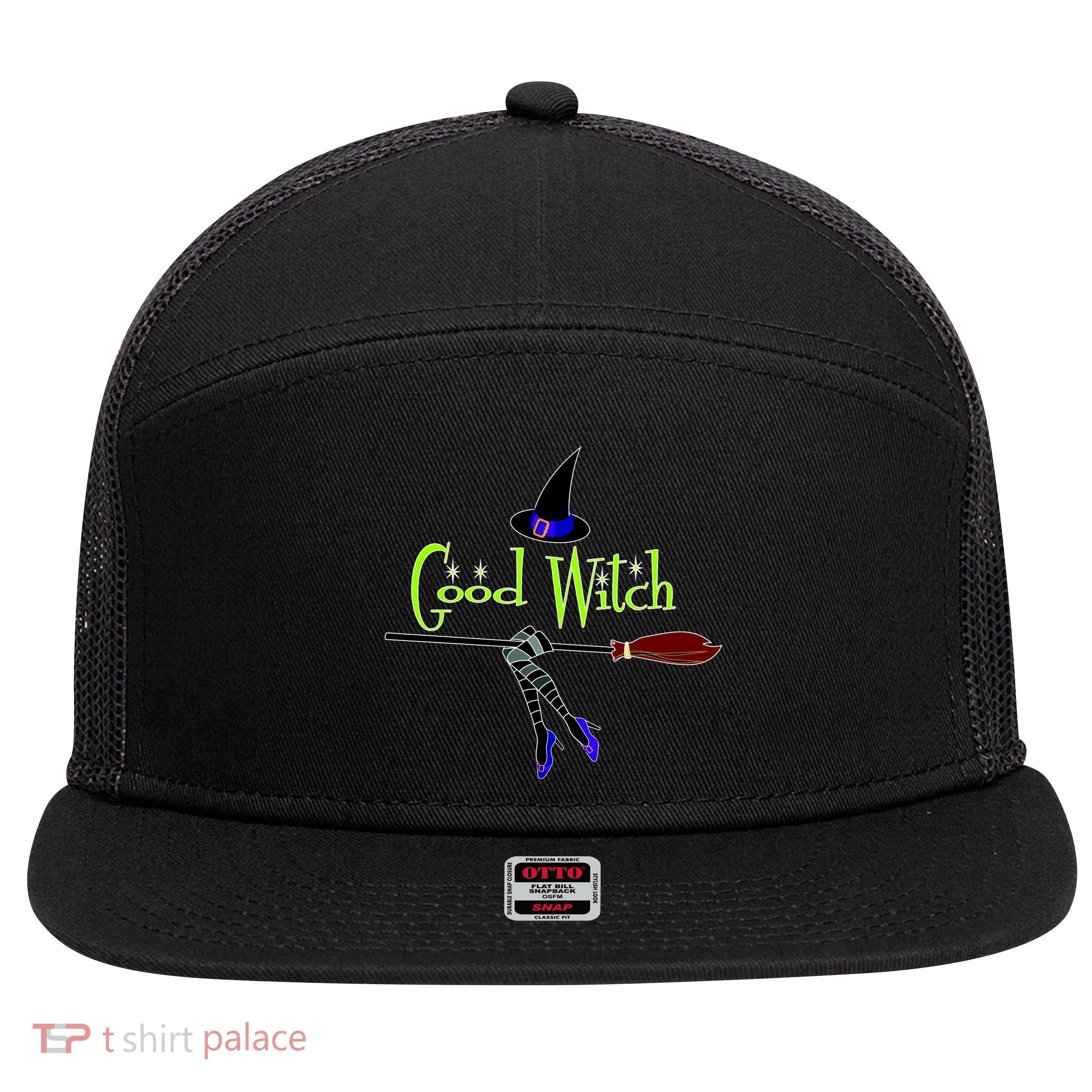 Good Witch 7 Panel Mesh Trucker Snapback Hat