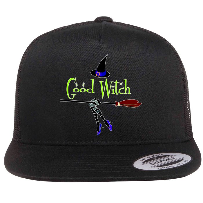 Good Witch Flat Bill Trucker Hat