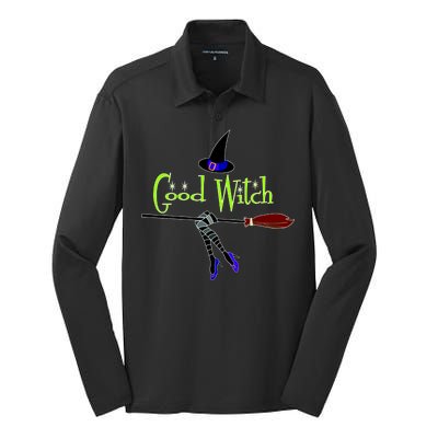 Good Witch Silk Touch Performance Long Sleeve Polo