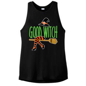 Good Witch Funny Halloween Ladies PosiCharge Tri-Blend Wicking Tank