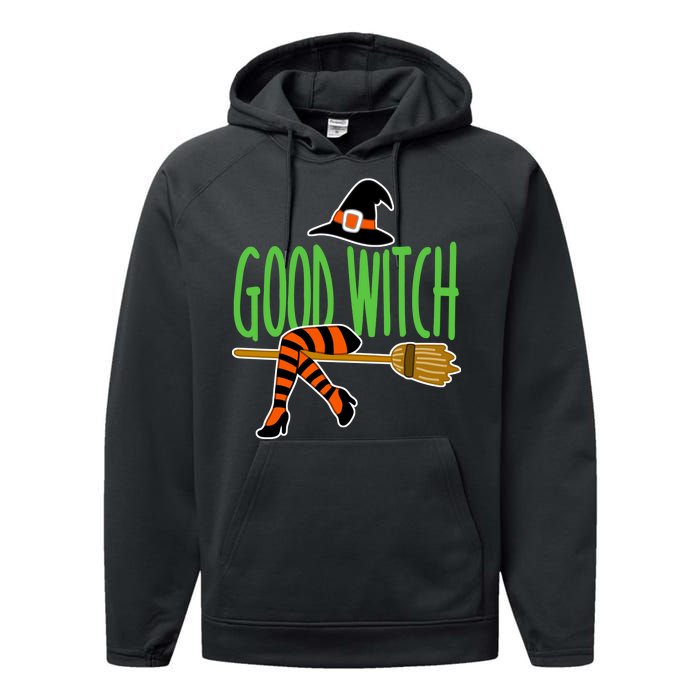 Good Witch Funny Halloween Performance Fleece Hoodie