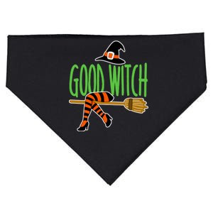 Good Witch Funny Halloween USA-Made Doggie Bandana