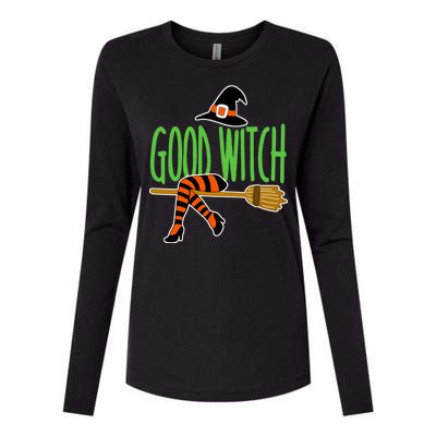 Good Witch Funny Halloween Womens Cotton Relaxed Long Sleeve T-Shirt