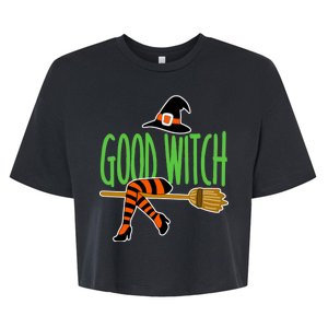 Good Witch Funny Halloween Bella+Canvas Jersey Crop Tee