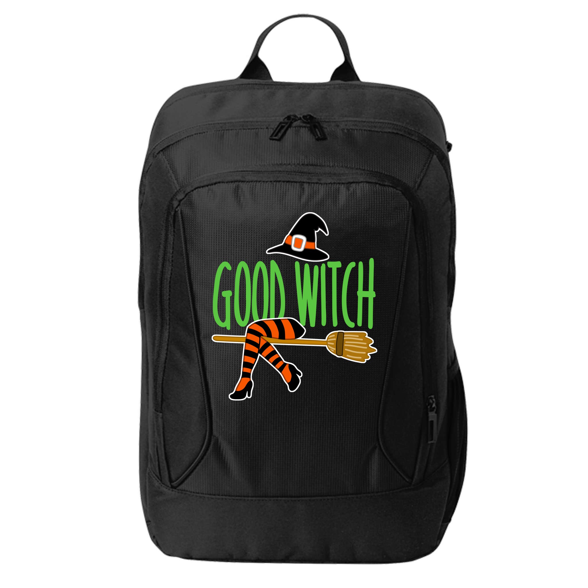 Good Witch Funny Halloween City Backpack