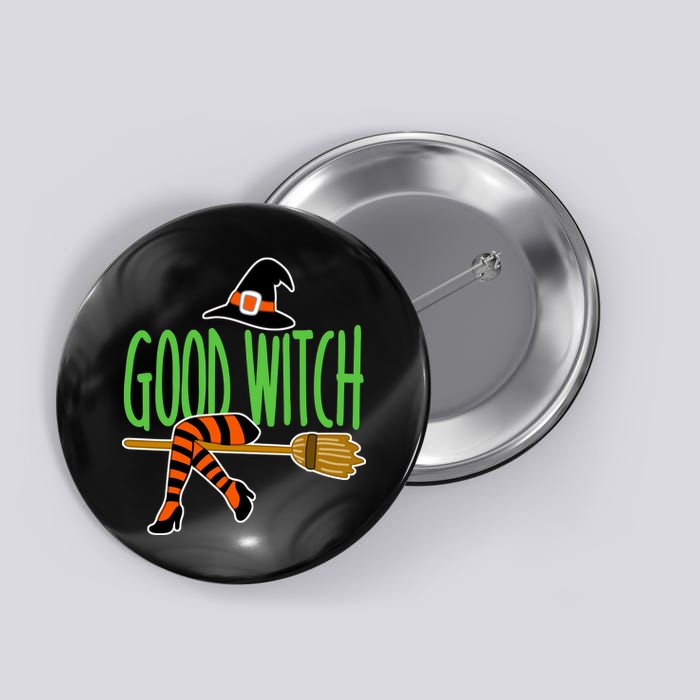 Good Witch Funny Halloween Button