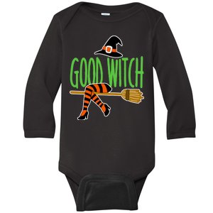 Good Witch Funny Halloween Baby Long Sleeve Bodysuit