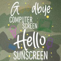 Goodbye Computer Screen Hello Sunscreen Legacy Tie Dye Trucker Hat