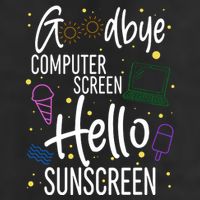 Goodbye Computer Screen Hello Sunscreen Tumbler