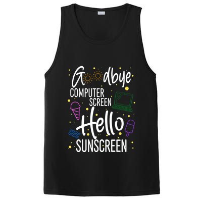 Goodbye Computer Screen Hello Sunscreen PosiCharge Competitor Tank