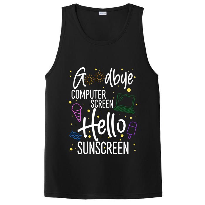 Goodbye Computer Screen Hello Sunscreen PosiCharge Competitor Tank