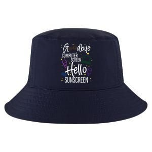 Goodbye Computer Screen Hello Sunscreen Cool Comfort Performance Bucket Hat