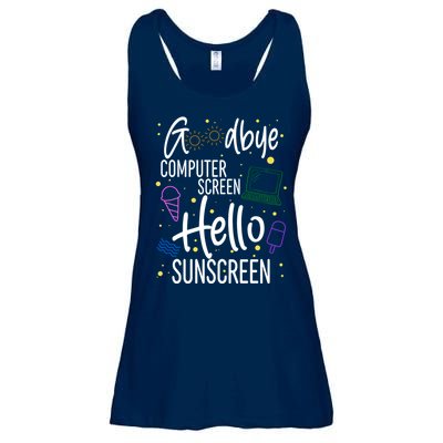 Goodbye Computer Screen Hello Sunscreen Ladies Essential Flowy Tank