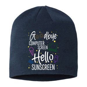 Goodbye Computer Screen Hello Sunscreen Sustainable Beanie