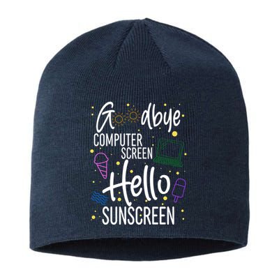 Goodbye Computer Screen Hello Sunscreen Sustainable Beanie