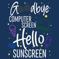 Goodbye Computer Screen Hello Sunscreen Mousepad