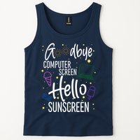 Goodbye Computer Screen Hello Sunscreen Tank Top