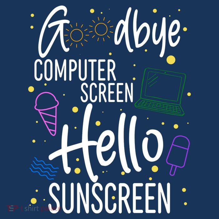 Goodbye Computer Screen Hello Sunscreen Short Acrylic Beanie
