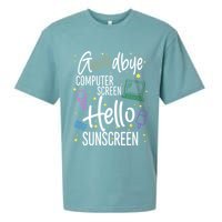 Goodbye Computer Screen Hello Sunscreen Sueded Cloud Jersey T-Shirt