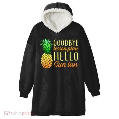 Goodbye Lesson Plan Hello Sun Tan Hooded Wearable Blanket