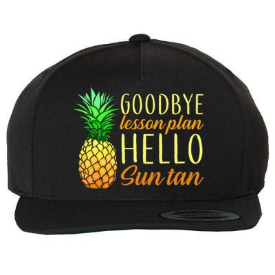 Goodbye Lesson Plan Hello Sun Tan Wool Snapback Cap