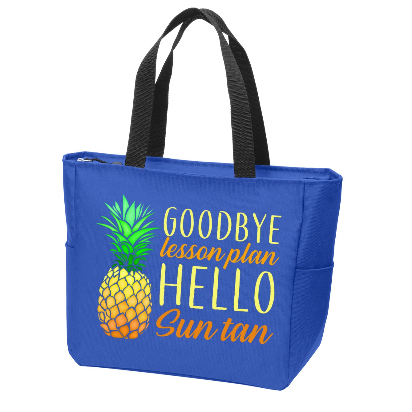 Goodbye Lesson Plan Hello Sun Tan Zip Tote Bag