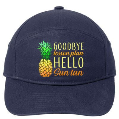 Goodbye Lesson Plan Hello Sun Tan 7-Panel Snapback Hat