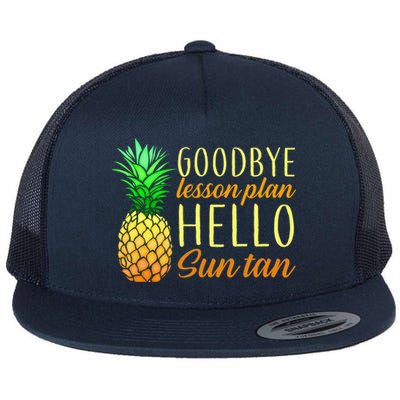 Goodbye Lesson Plan Hello Sun Tan Flat Bill Trucker Hat