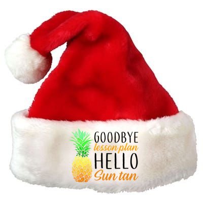 Goodbye Lesson Plan Hello Sun Tan Premium Christmas Santa Hat