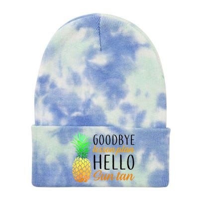 Goodbye Lesson Plan Hello Sun Tan Tie Dye 12in Knit Beanie