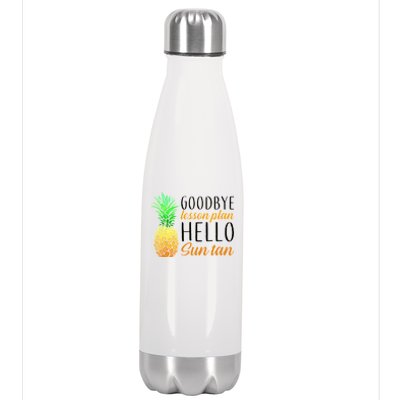 Goodbye Lesson Plan Hello Sun Tan Stainless Steel Insulated Water Bottle