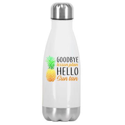 Goodbye Lesson Plan Hello Sun Tan Stainless Steel Insulated Water Bottle